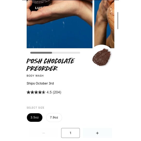 Lush Posh Chocolate Body New - Picture 2 of 3